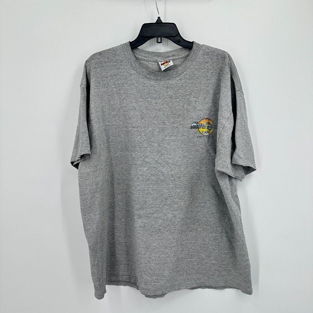 Vtg Hard Rock Cafe Tshirt Mens 2XL Gray The Evolution Of Rock 2000‎ Music Grunge